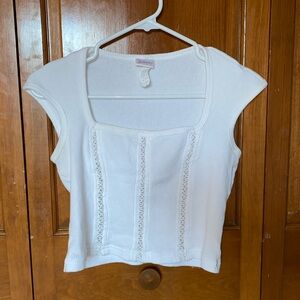Frederick’s of Hollywood White Crop Top